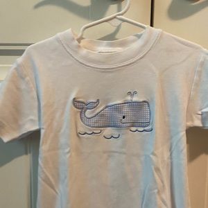 Luigi Kids Appliqué Whale Shirt